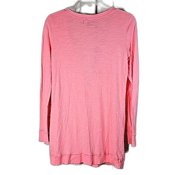 Sweater by American Eagle Outfitters V- neck Button Front Orange Size Medium - Picture 2 of 5